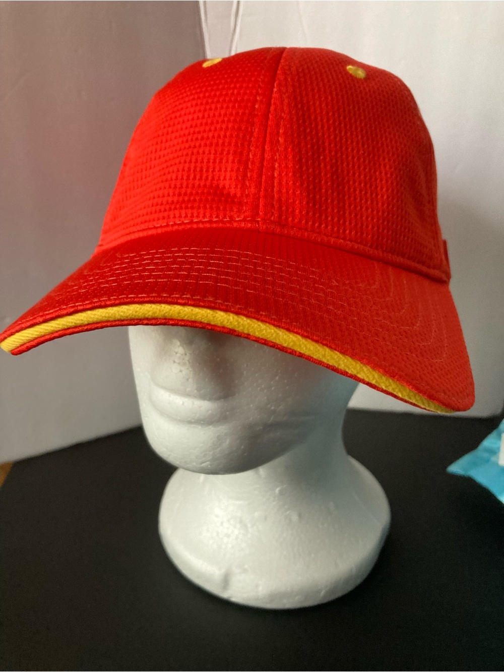 McDonald’s Uniform Red Baseball Cap Adult with Yellow Trim